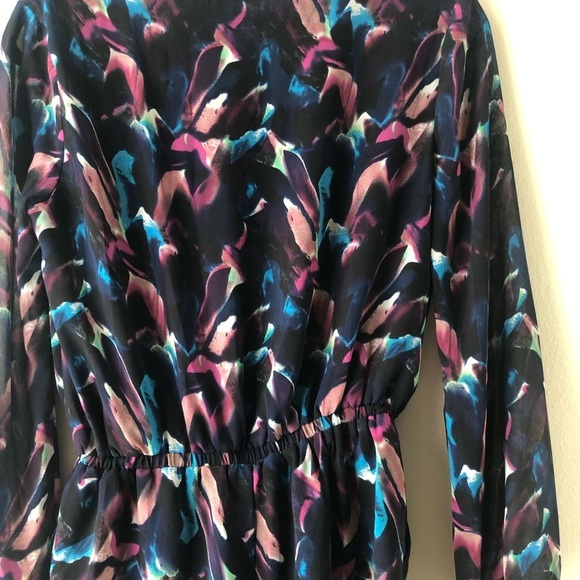 Lucca Couture Navy Abstract Print Shorts Romper - Picture 8 of 9